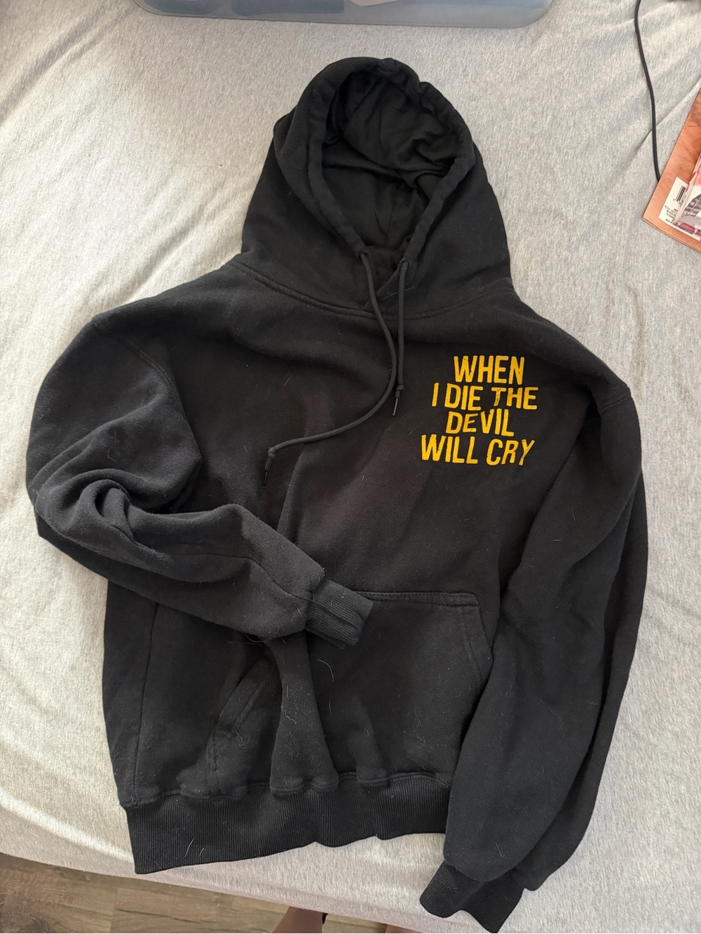 Assholes Live Forever Hoodie - "When I Die The Devil Will Cry" Linda Finegold